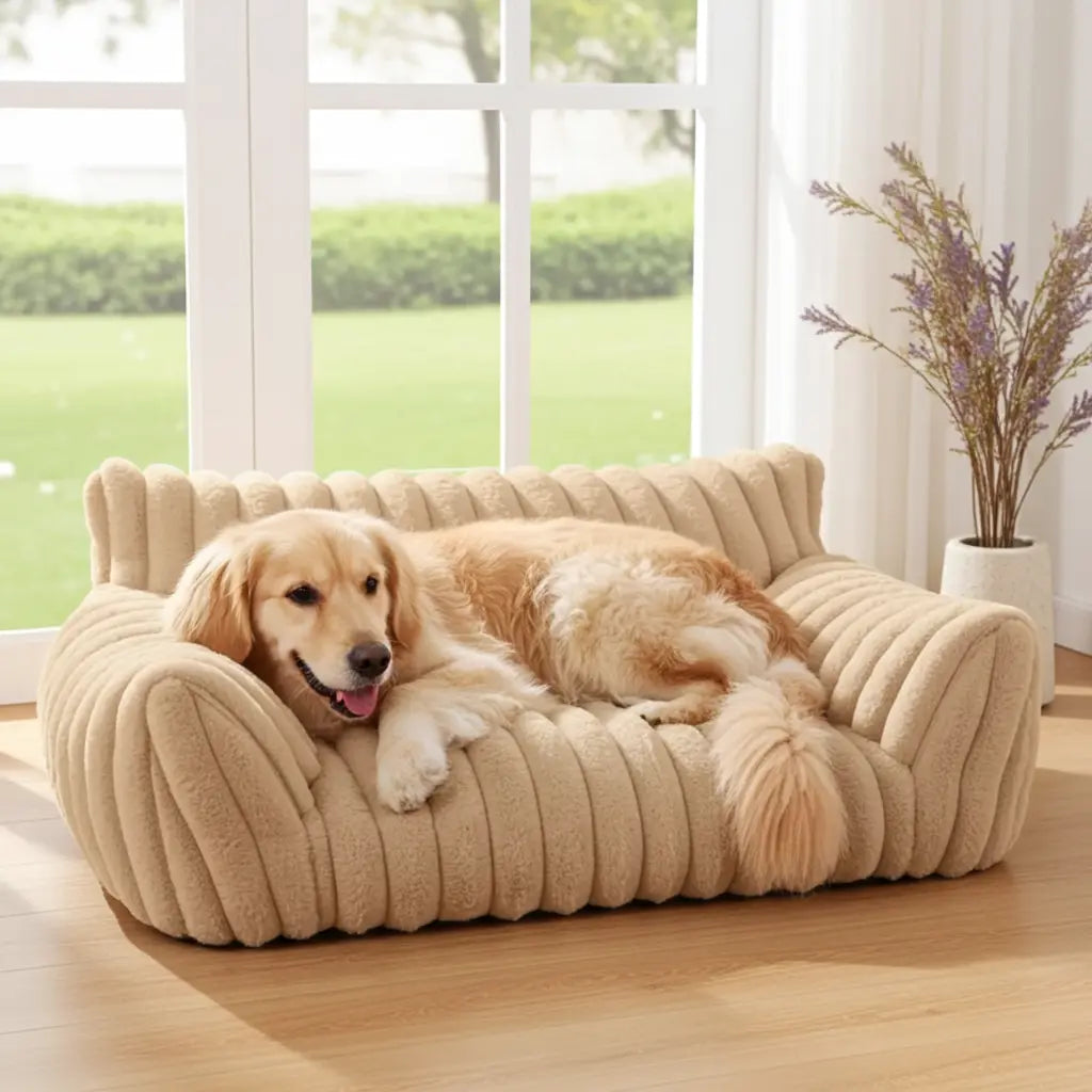 Large Washable Fluffy Orthopedic Soft Dog Pillow Dog Sofa Bed-Snoozy Dream My Store