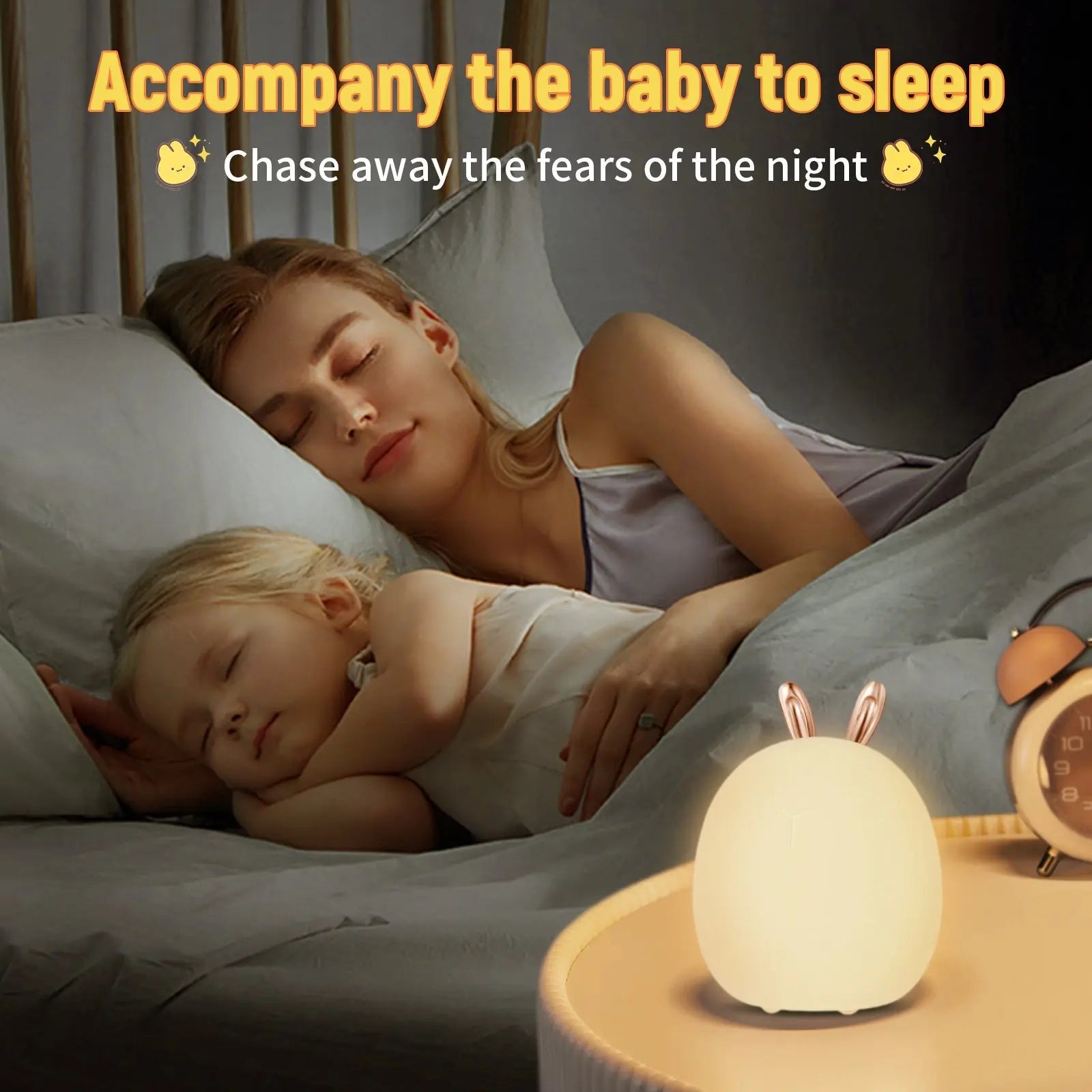 Baby Feeding, Adjustable, Creative, Rabbit, Elk Light, Silicone Light, Touch Light, Clap Light, Small Electric Light, Ambient Light, Night Light My Store