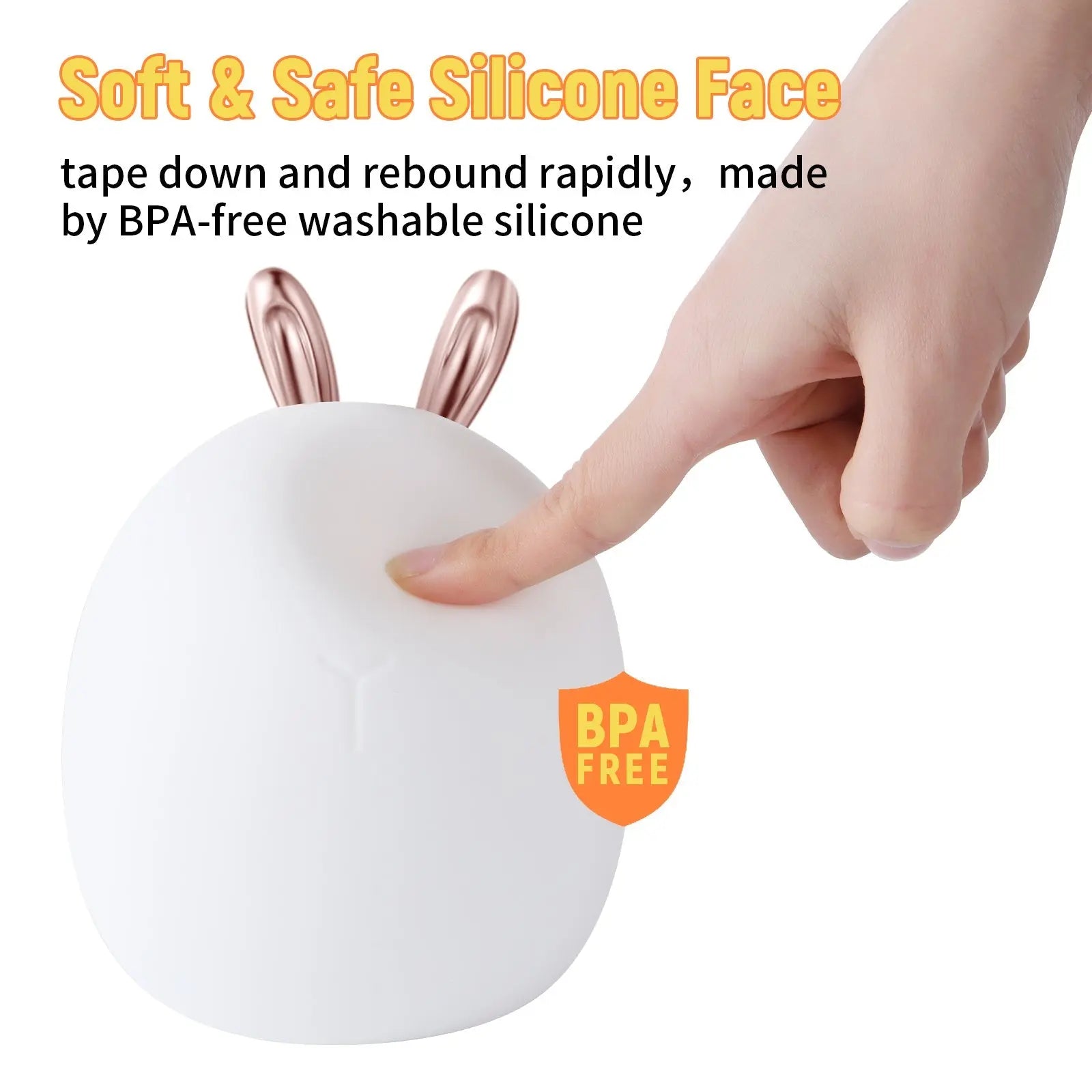 Baby Feeding, Adjustable, Creative, Rabbit, Elk Light, Silicone Light, Touch Light, Clap Light, Small Electric Light, Ambient Light, Night Light My Store