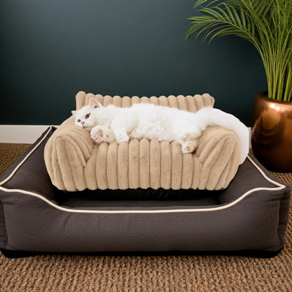 Large Washable Fluffy Orthopedic Soft Dog Pillow Dog Sofa Bed-Snoozy Dream My Store