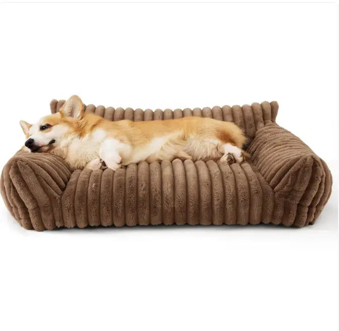 Large Washable Fluffy Orthopedic Soft Dog Pillow Dog Sofa Bed-Snoozy Dream My Store