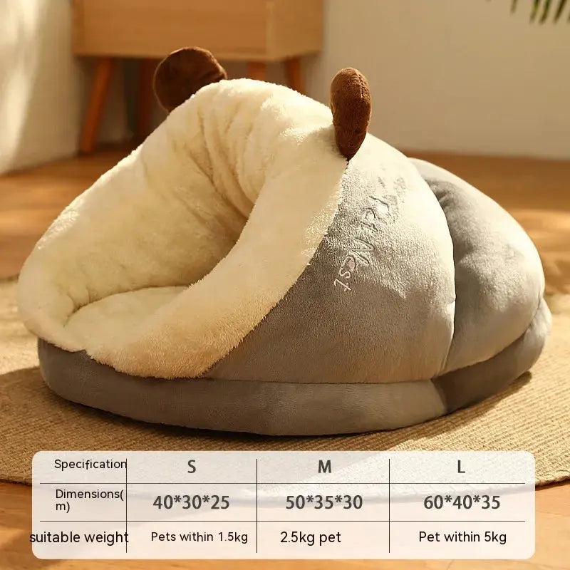 Pet Bed Winter Cat Dog Slippers Small Nest My Store